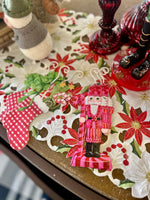 Load image into Gallery viewer, Hot Pink, Red, White Nutcracker Metal Ornament
