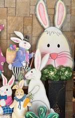 Load image into Gallery viewer, Biggest Bunny Head Metal Outdoor Stake
