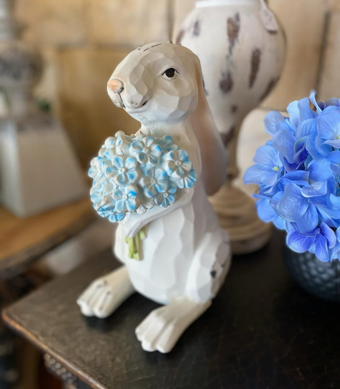 Spring/Easter Collection: Bunny with Blue Hydrangeas