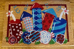Load image into Gallery viewer, Americana: Whimsy Firecrackers Flowers Coir Door Mat

