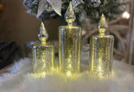 Load image into Gallery viewer, LED Mercury Glass Candles Set of 3
