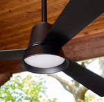 Load image into Gallery viewer, Esquire Outdoor 3-Blade Black Ceiling Fan Wet Rated
