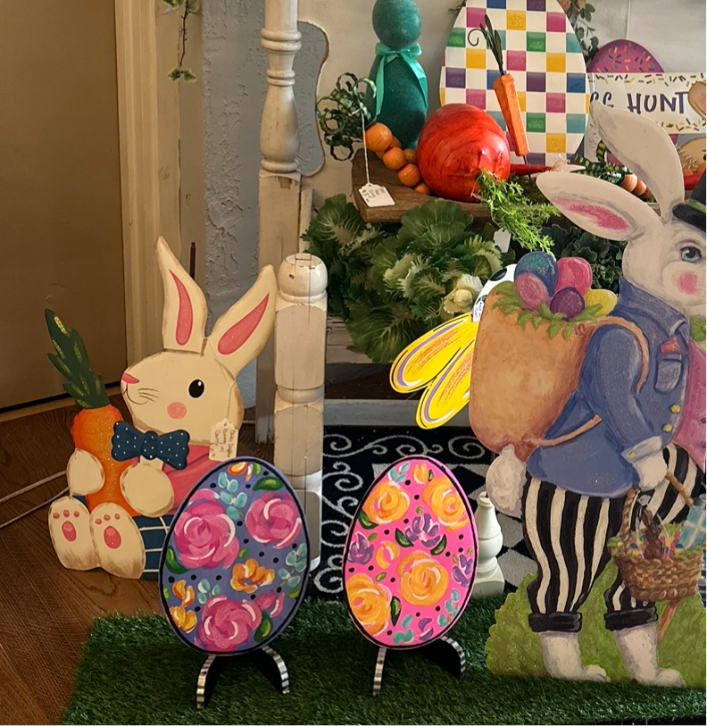 Dapper Small Bunny Metal Stake