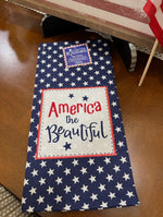 Load image into Gallery viewer, American the Beautiful Towel Red, White &amp; Blue

