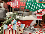 Load image into Gallery viewer, Red Sleigh Metal with Pocket for Arrangement Outdoor or Indoor
