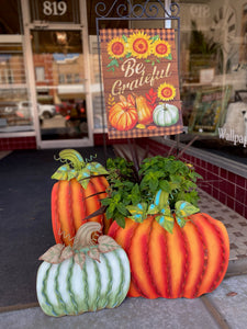 Fall Be Grateful Pumpkin Flag Outdoor