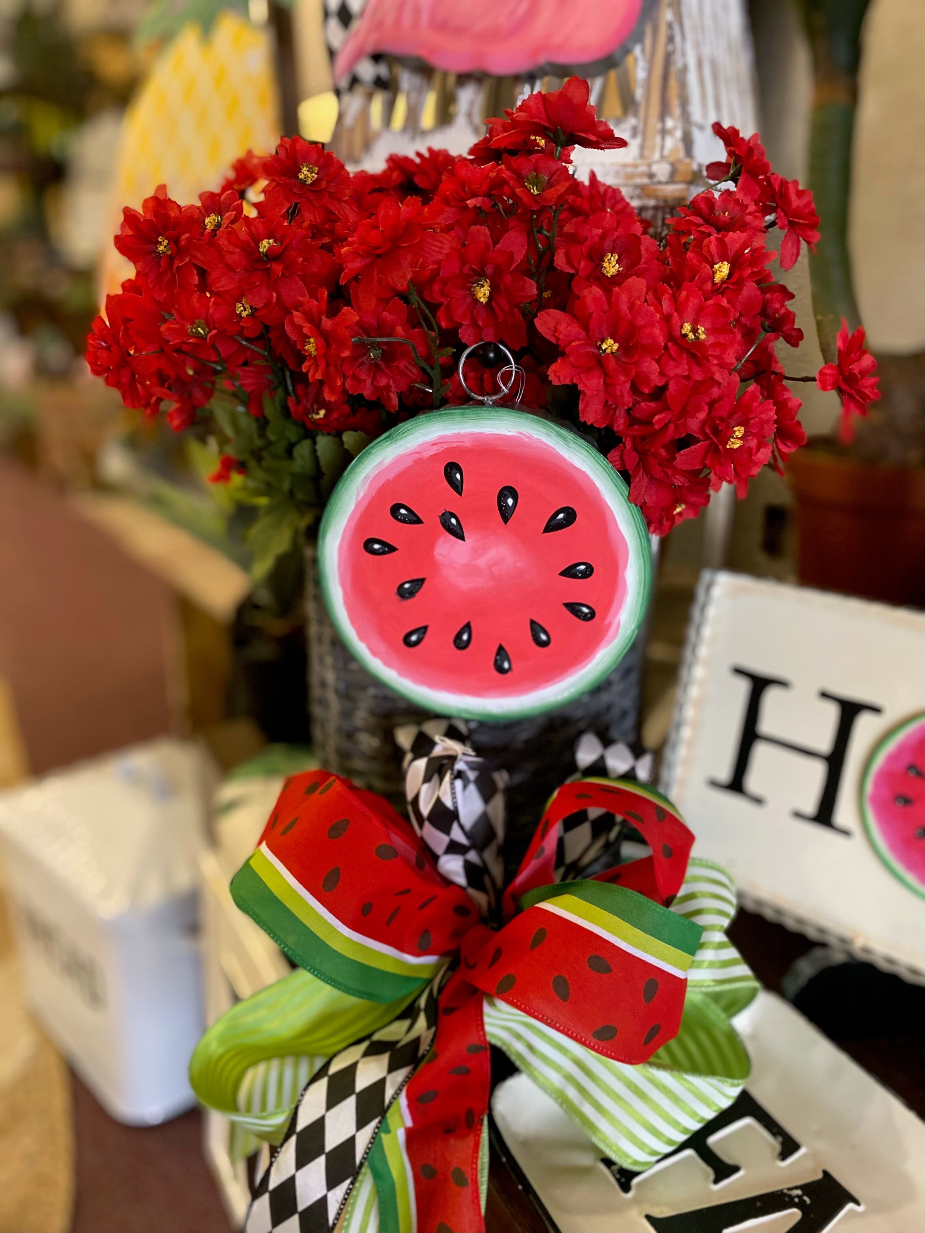 Watermelon Metal Mini Charm