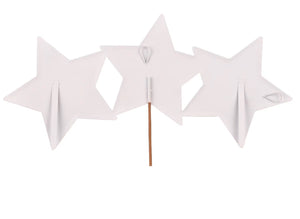Americana: 3 Stars Red, White, Blue Metal Stake with Easel