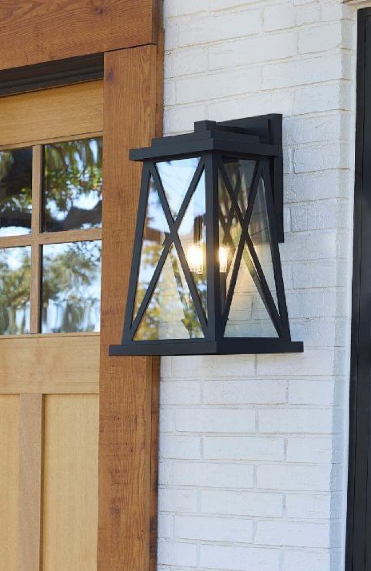 Quorum Artesno 725-22-69 3 Light Black Outdoor 22”Wall Lantern