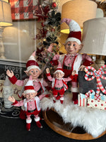 Load image into Gallery viewer, Posable Red &amp; White Elf 22” with Bells
