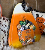 Load image into Gallery viewer, Trick or Treat Candy Mini Charm with Galvanized Frame
