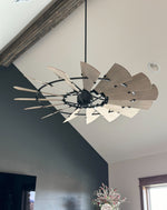 Load image into Gallery viewer, Noir Windmill Indoor Ceiling Fan
