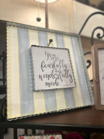 Load image into Gallery viewer, You are Fearfully &amp; Wonderfully Made Galvanized Framed Mini Pic
