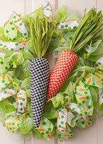 Load image into Gallery viewer, Houndstooth Black and White Fabric Carrot 18” length
