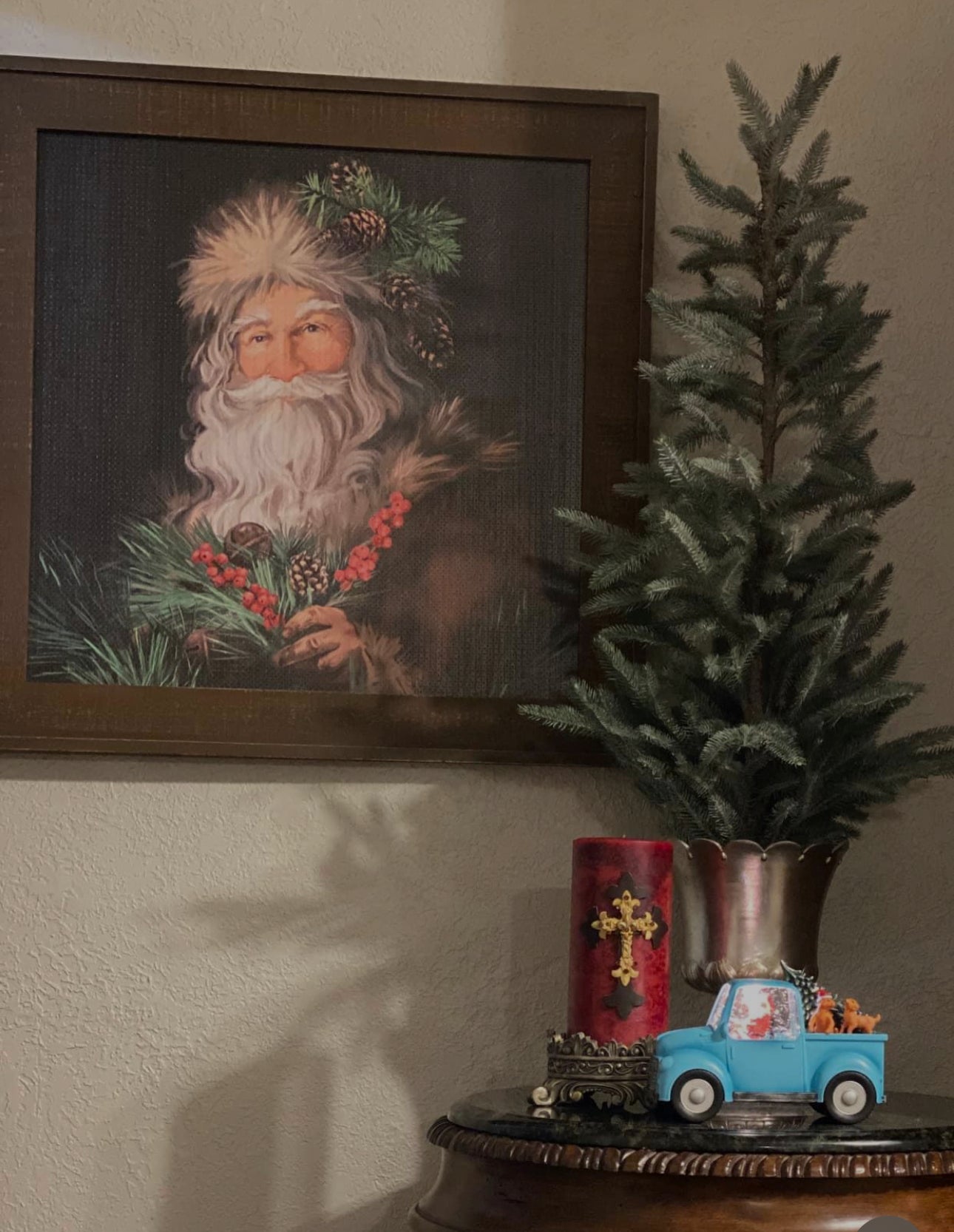 Wooden Santa Wall Art