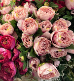 Load image into Gallery viewer, Light Pink Peony Bush 16 heads

