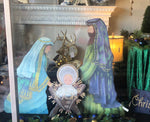 Load image into Gallery viewer, Holy Family Shimmering Outdoor Yard Stakes with Attached Easels
