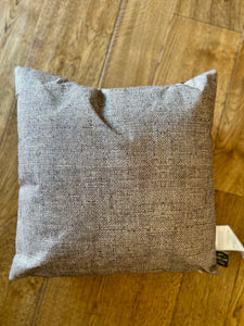 Fall Be Grateful Pumpkins Outdoor Pillow with Check Backside
