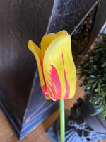 Load image into Gallery viewer, Real Touch Yellow and Red Large  Tulips Pack of 8 (Yellow and Red)
