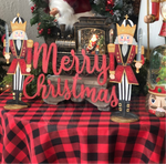 Load image into Gallery viewer, Nutcracker Merry Christmas Centerpiece
