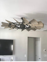 Load image into Gallery viewer, Quorum 96015-86 Windmill Indoor Ceiling Fan Oiled Bronze 15Blade Industrial Fan
