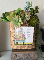 Load image into Gallery viewer, Hanging Wicker Display Basket Mini Print
