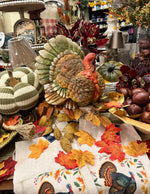 Load image into Gallery viewer, Fall Harvest Turkey Figurine in Autumn Colors
