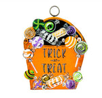 Load image into Gallery viewer, Trick or Treat Candy Mini Charm with Galvanized Frame
