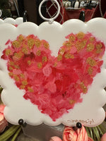 Load image into Gallery viewer, Valentines Day: Red Heart Scalloped Print and White Background
