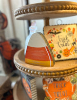 Load image into Gallery viewer, Fall/Halloween: Candy Corn Reversible Sitter
