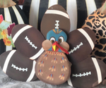 Load image into Gallery viewer, Large Football Turkey with Easel and Stake
