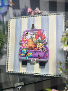 Summer Bee Flower Purple Charm Truck