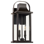 Load image into Gallery viewer, Quorum Downey 20" 2-Light Lantern - Bronze Outdoor Wall Lantern 741-20-36
