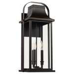 Load image into Gallery viewer, Quorum 741-23-36 Downey 23" 3 Light Lantern - Bronze Outdoor Wall Lantern
