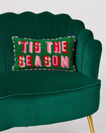 Load image into Gallery viewer, Pink and Red Tis The Season Rectangle Pillow Christmas
