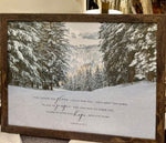 Load image into Gallery viewer, Jeremiah 29:11 For I Know The Plans I Have For You Declares The Lord Wood Framed Shimmering Picture
