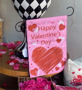 Valentines Day: Hearts Valentines Day Flag