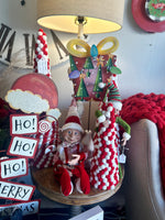 Load image into Gallery viewer, Hohoho with Santa Hat Metal Stake Outdoor or Indoor
