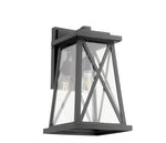 Load image into Gallery viewer, Quorum Artesno 725-16-69 1 Light Black Outdoor 16” Wall Lantern
