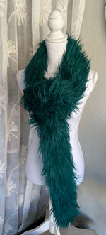 Load image into Gallery viewer, Teal Luxurious Faux Fur Scarf by Fabulous Furs
