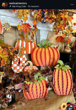 Load image into Gallery viewer, Large Orange Pumpkin with Easel and Stake
