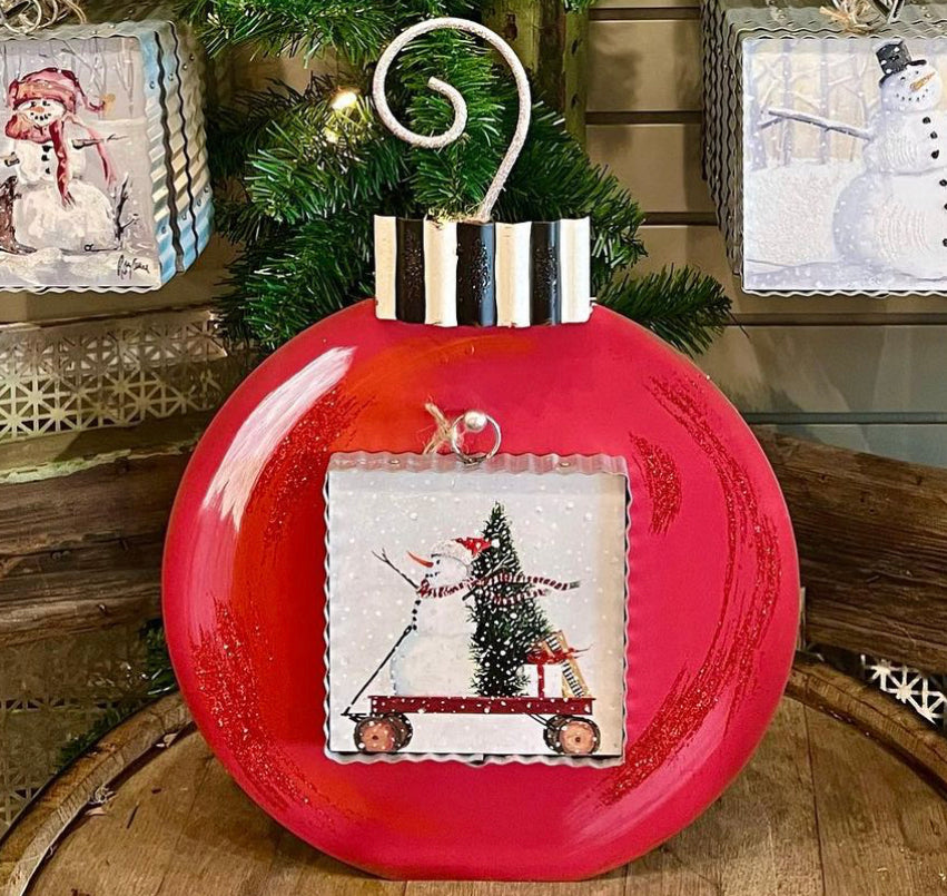 New! Red Ornament Display for Mini Prints