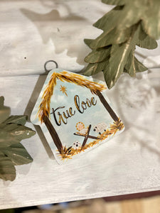 True Love Manger Mini Metal Charm