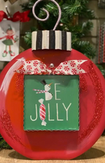 Load image into Gallery viewer, Snowman Be Jolly Mini Print with Galvanized Frame
