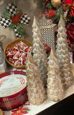 Load image into Gallery viewer, Christmas Wood Grain Style Resin Trees Set of 2
