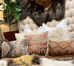 Load image into Gallery viewer, Aztec Kilim Pillow with 18”x18” Form Western Style, Dark Terra Cotta, Brown
