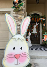 Load image into Gallery viewer, Biggest Bunny Head Metal Outdoor Stake
