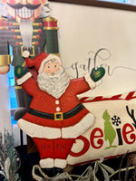 Load image into Gallery viewer, Santa Jolly Old Saint Nick Standing Metal Stake
