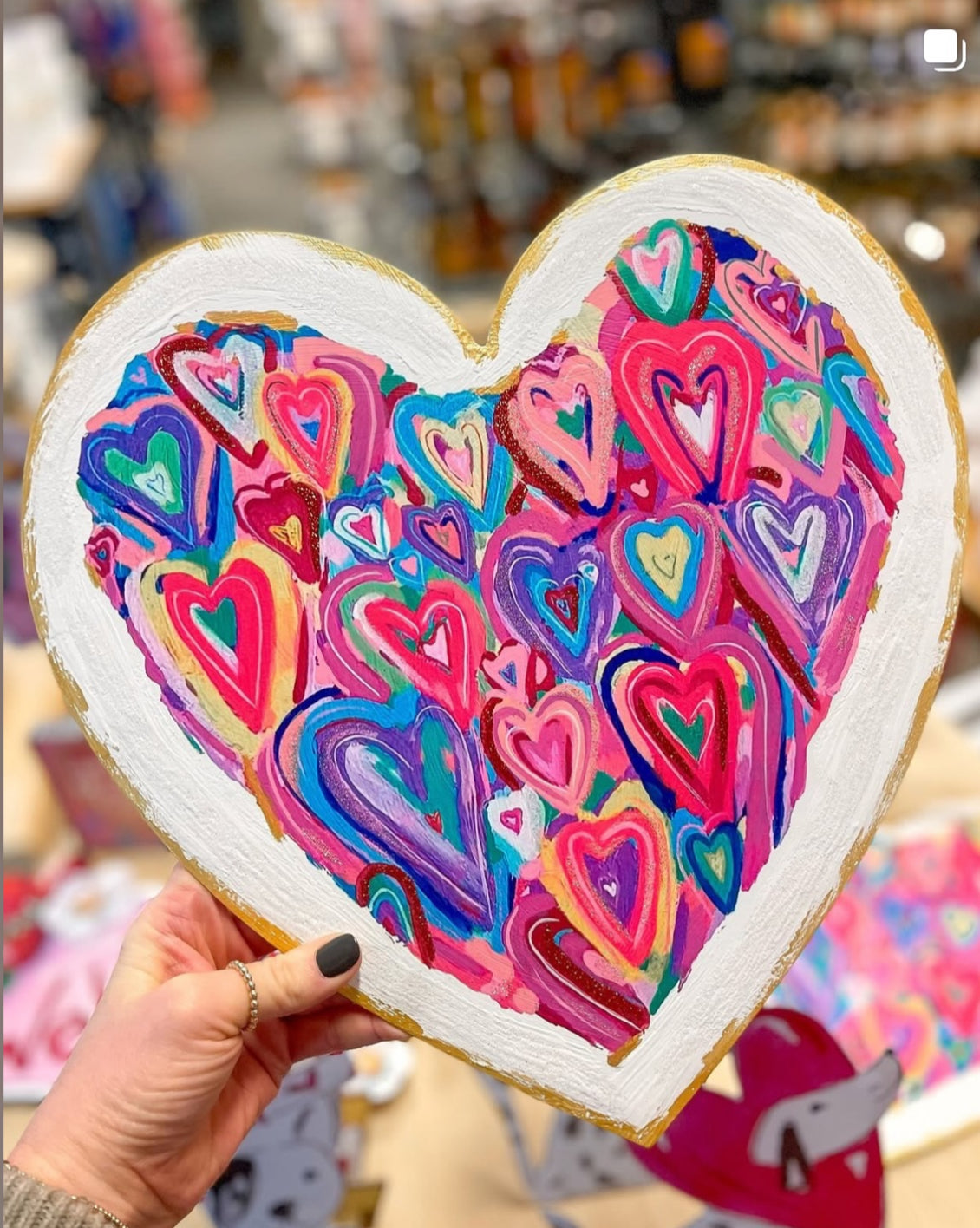 Valentine's Day: Artistic White Colorful Heart