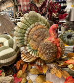 Load image into Gallery viewer, Fall Harvest Turkey Figurine in Autumn Colors
